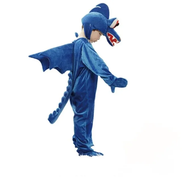 Kids Cosplay Costumes Animal Theme Dinosaur Jumpsuit Stegosaurus Horned dragon Triceratops T-rex Costume Party Disfraz