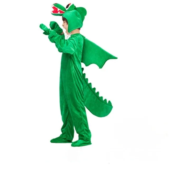 Kids Cosplay Costumes Animal Theme Dinosaur Jumpsuit Stegosaurus Horned dragon Triceratops T-rex Costume Party Disfraz