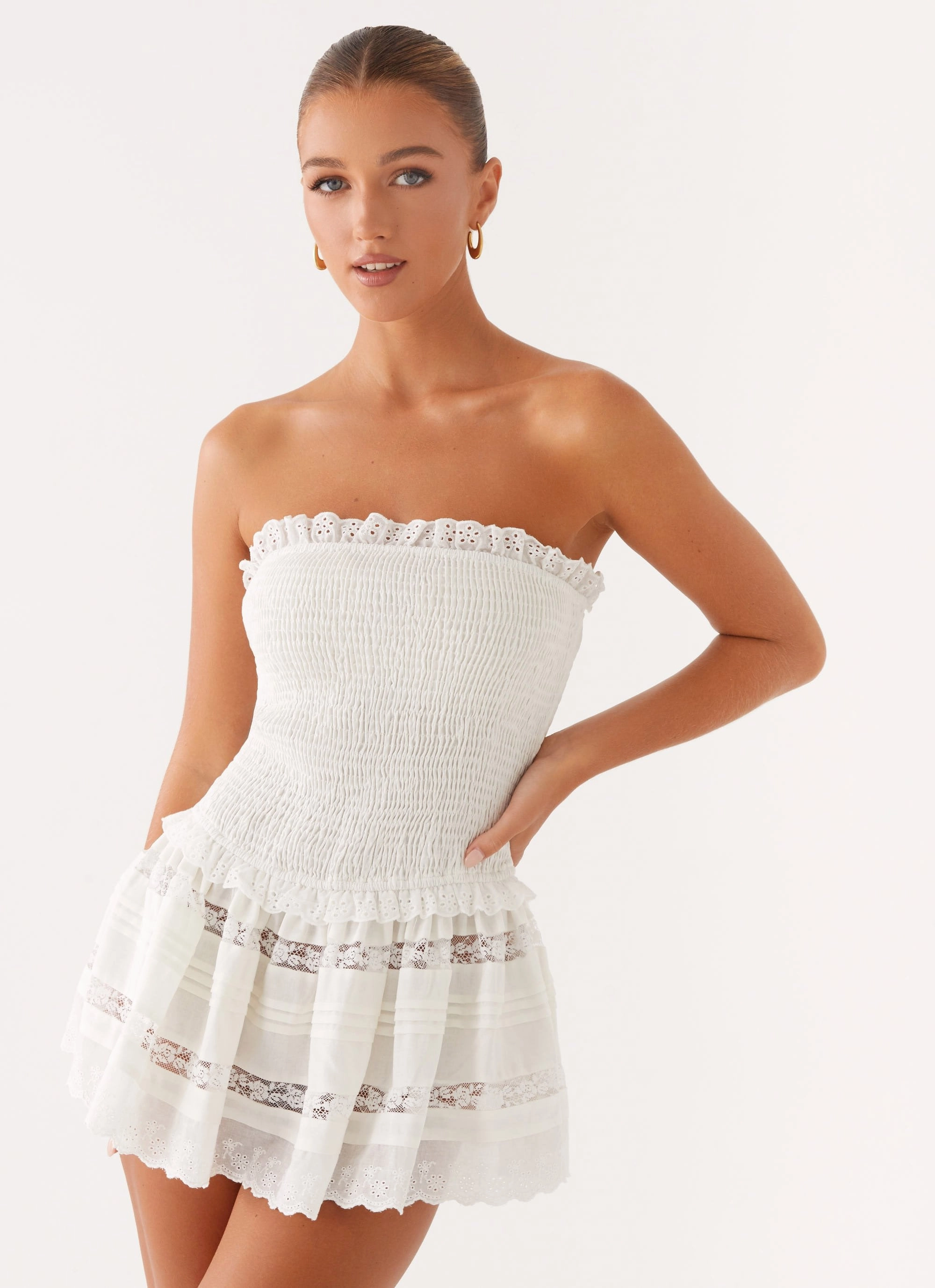 Kimia Mini Dress - White