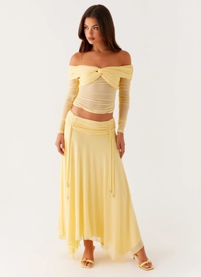 Kirrabilli Midi Skirt - Yellow Kirrabilli Midi Skirt - Yellow