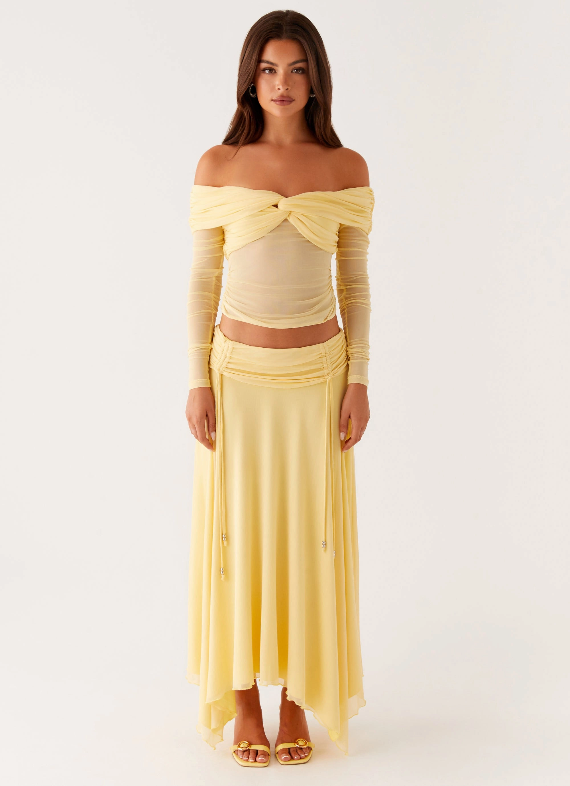 Kirrabilli Midi Skirt - Yellow