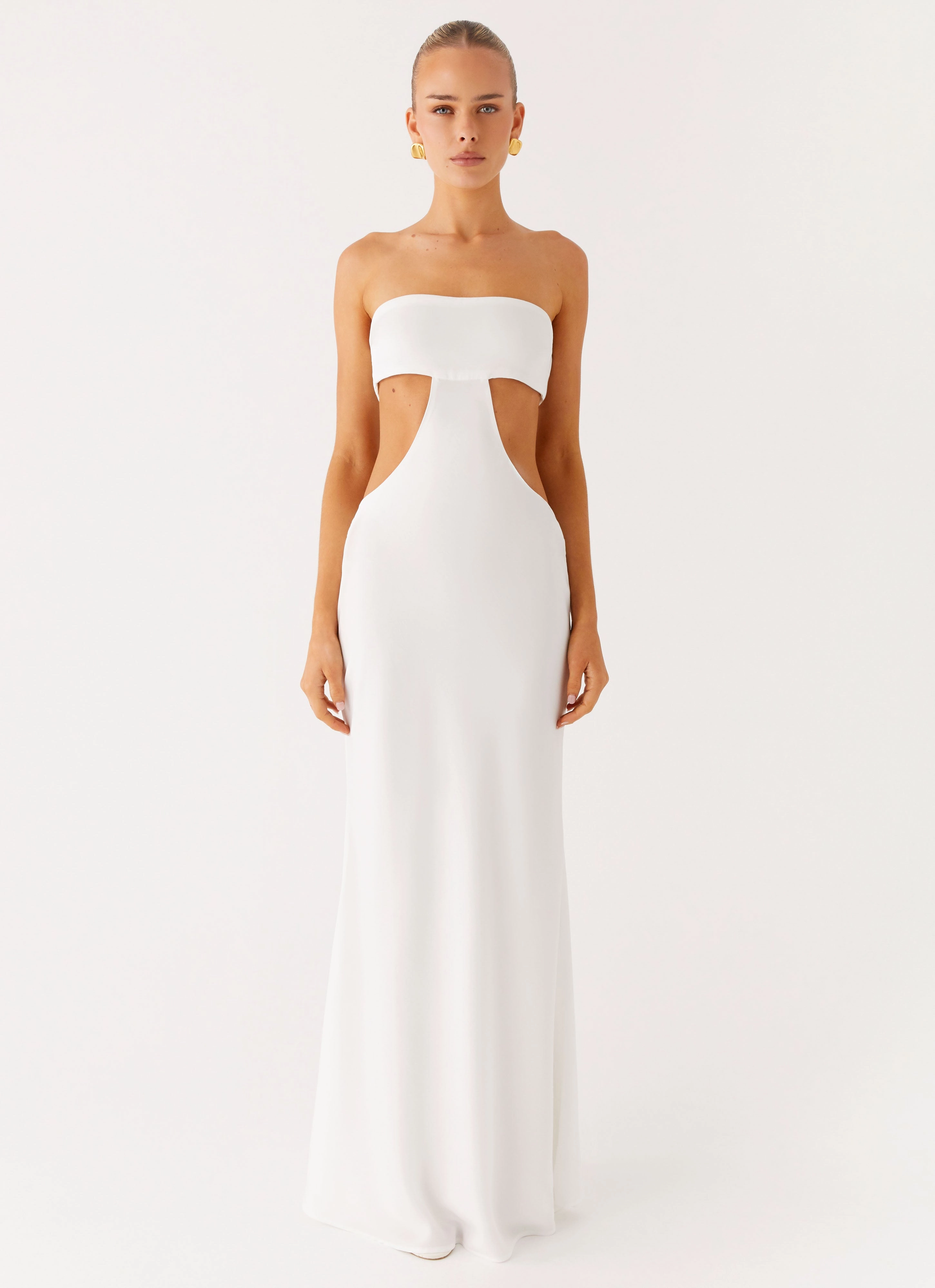 Kiss Me Cut Out Maxi - Ivory