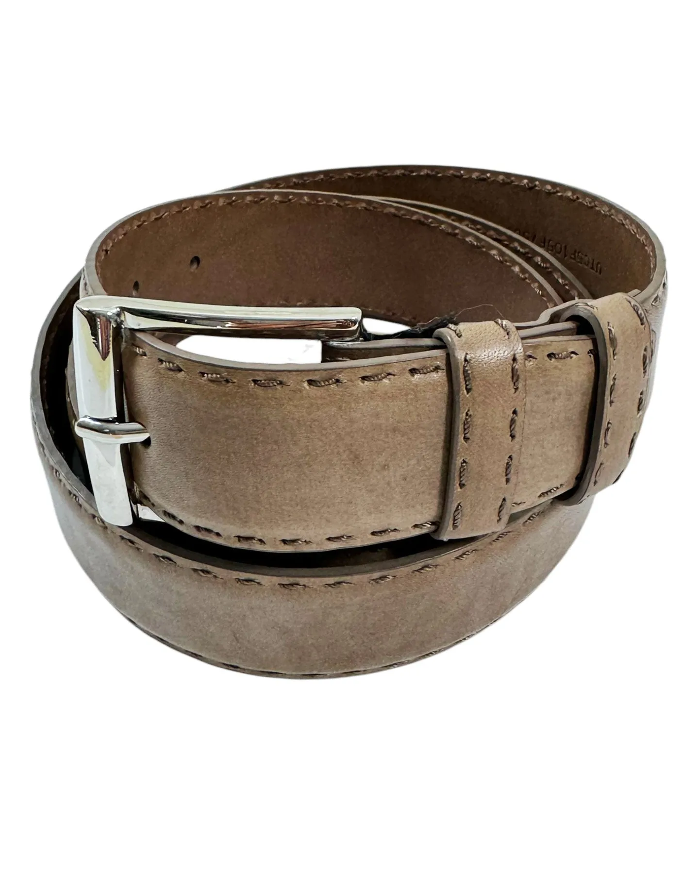 Kiton Belt Tan Leather Men Belt 110/ 44