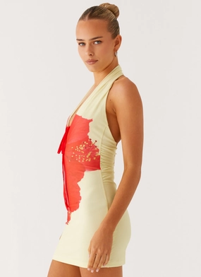 Know You Better Mini Dress - Scarlet Floral Know You Better Mini Dress - Scarlet Floral