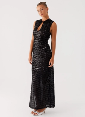Kore Sequin Maxi Dress - Black Kore Sequin Maxi Dress - Black