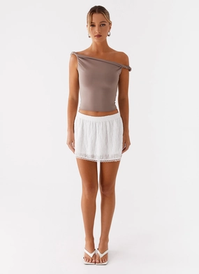 Korra Mini Skirt - White Korra Mini Skirt - White