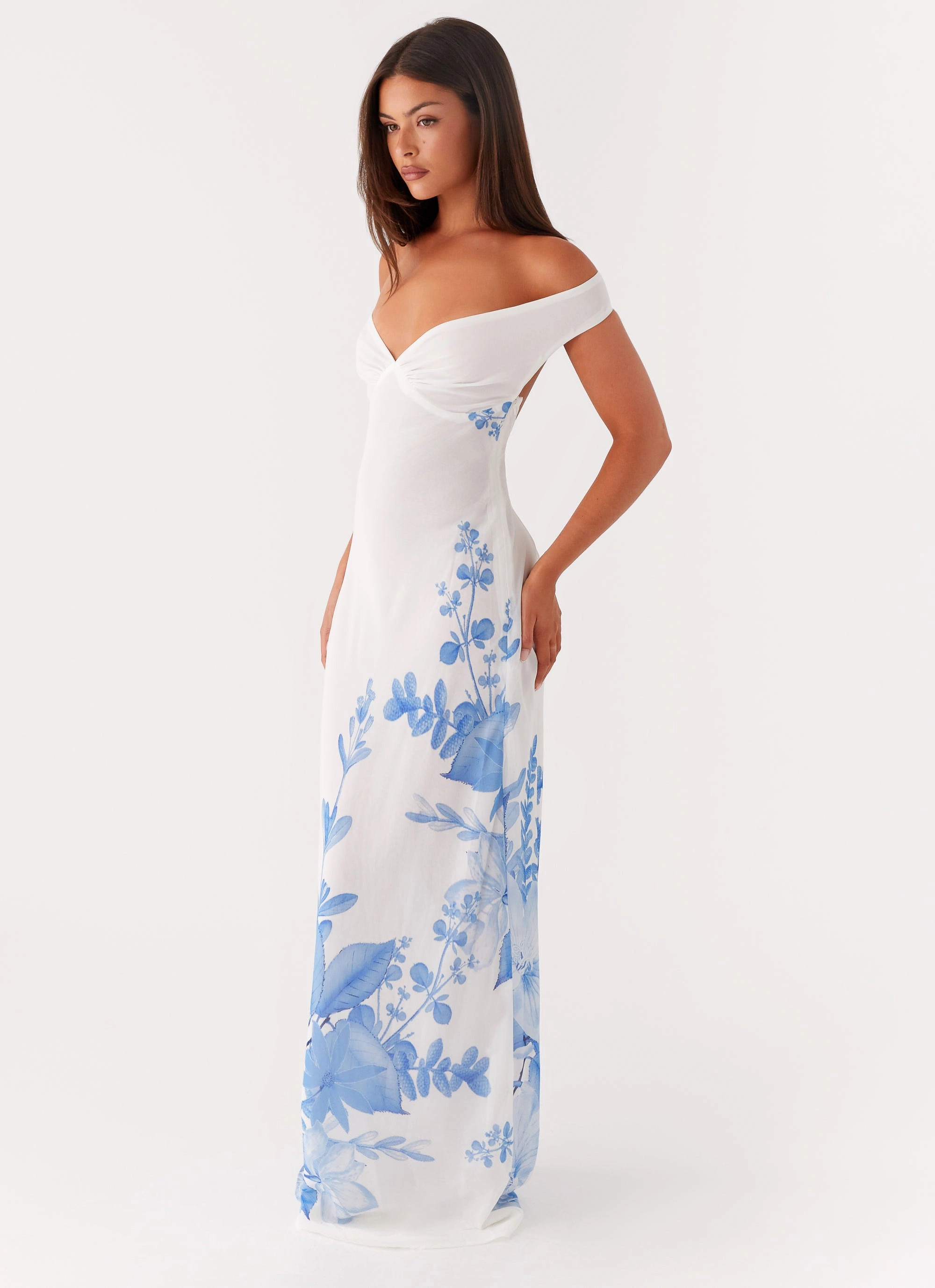 Krissa Maxi Dress - Blue Floral