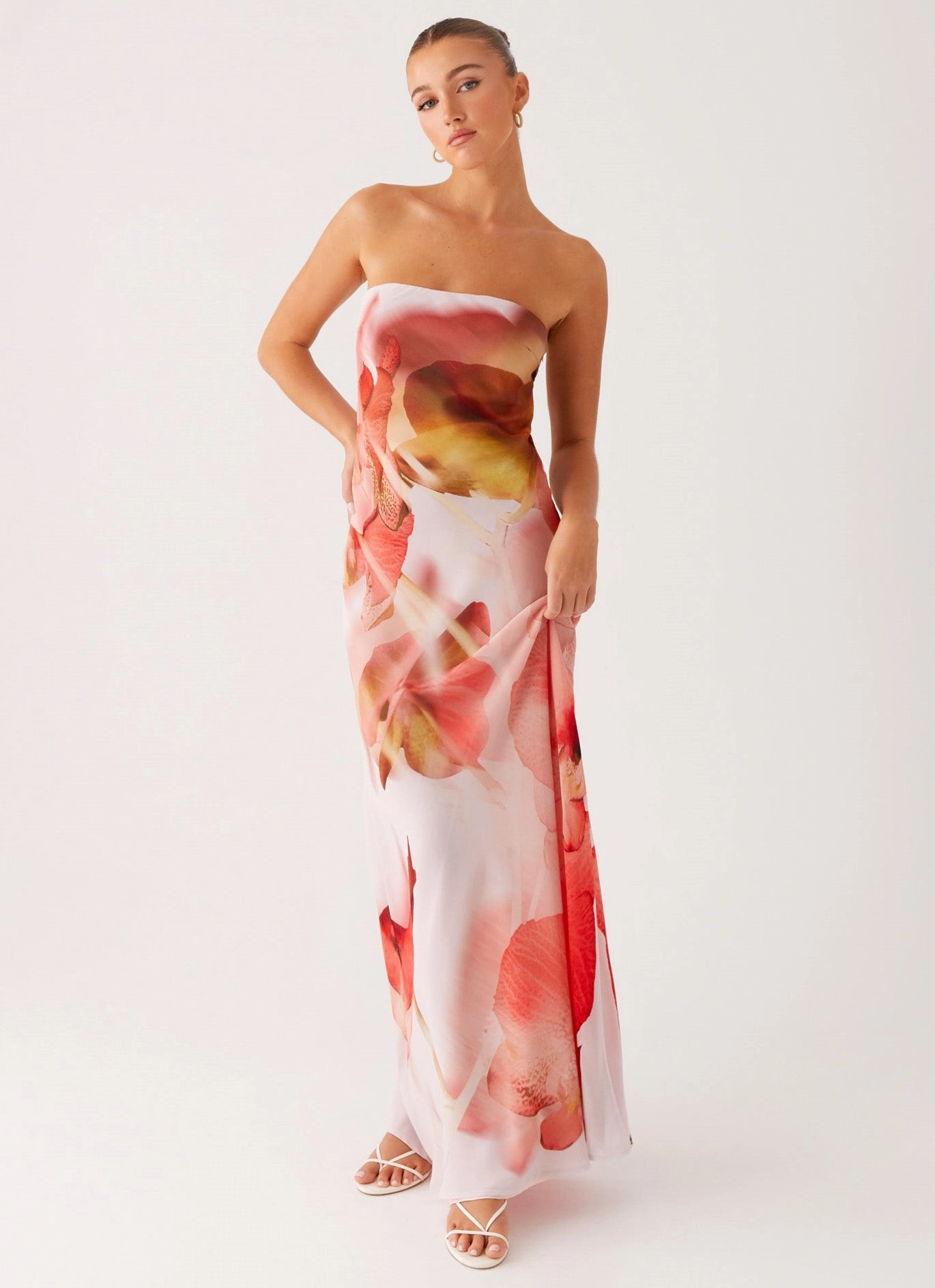 Kunis Maxi Dress - Peach Rose