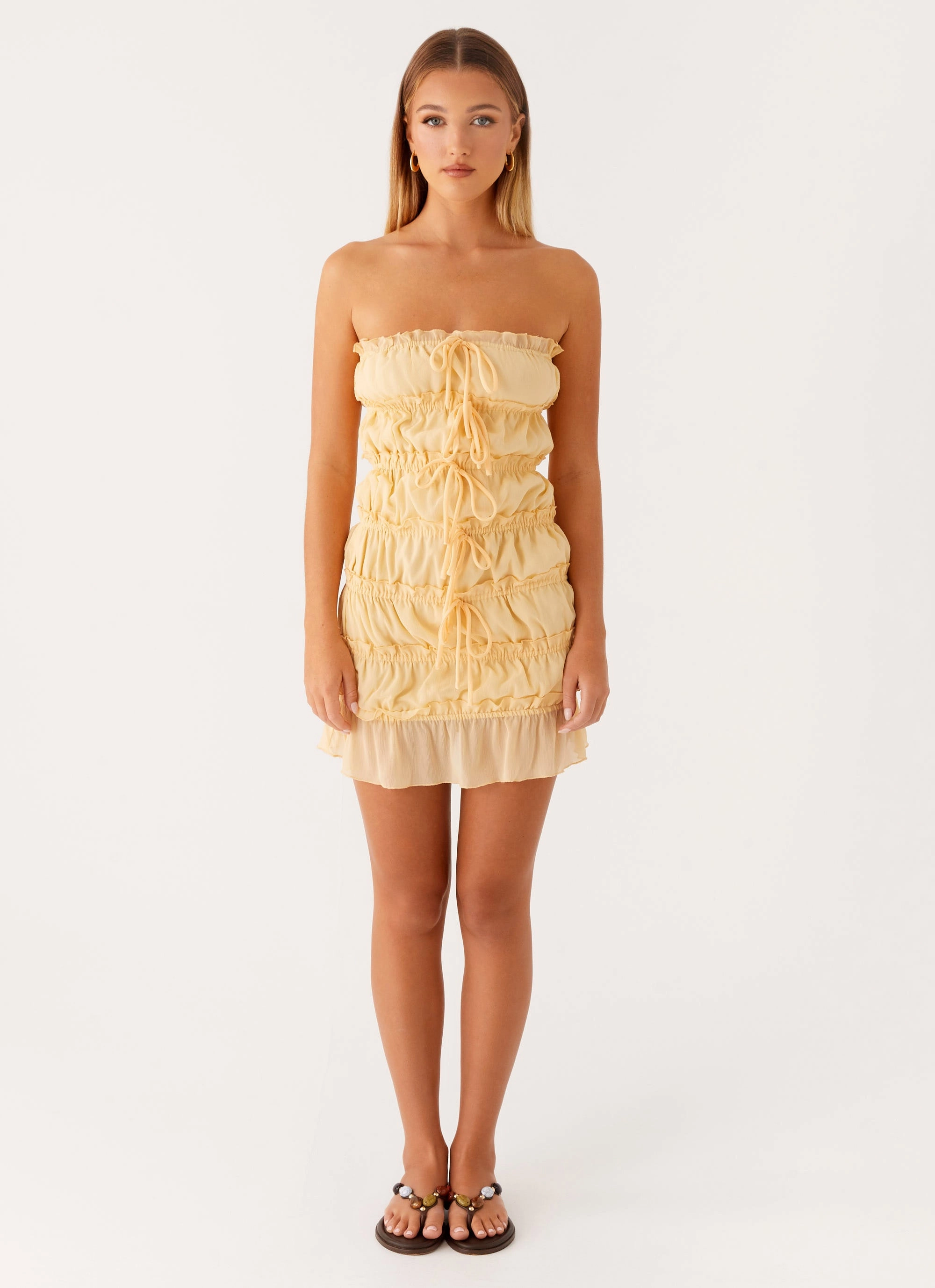 Kylan Mini Dress - Apricot
