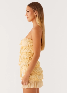 Kylan Mini Dress - Apricot Kylan Mini Dress - Apricot