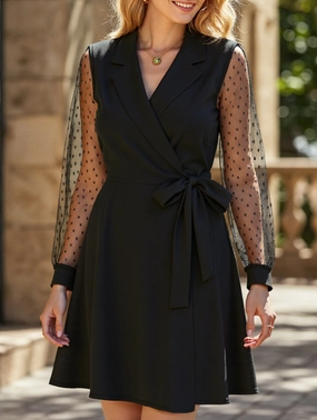 Lace-trimmed suit dress Lace-trimmed suit dress