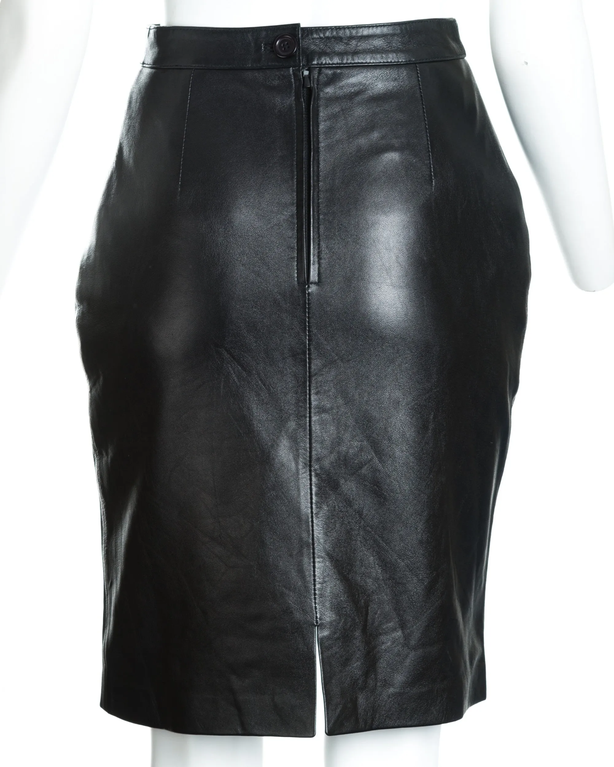 Ladies 21" Leather Skirt