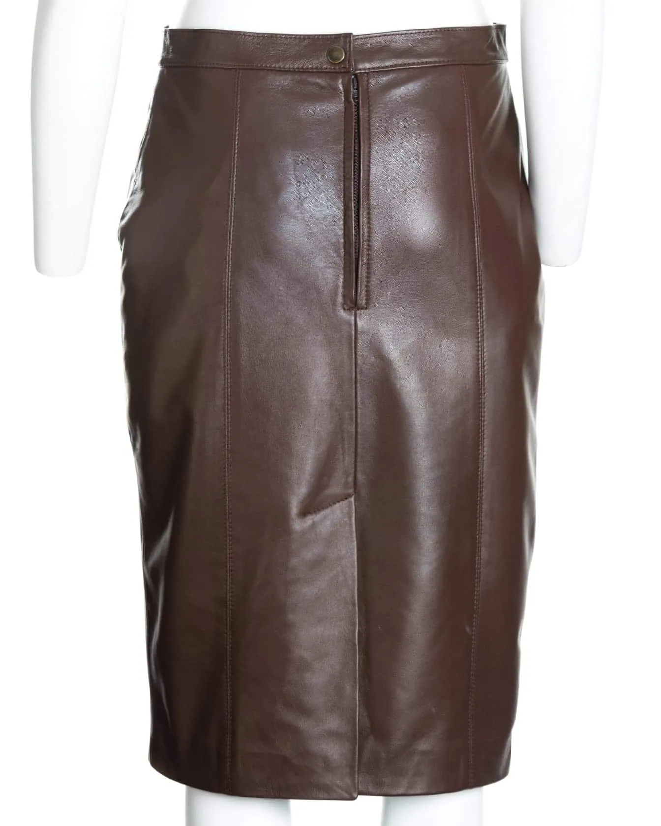 Ladies 21" Leather Skirt