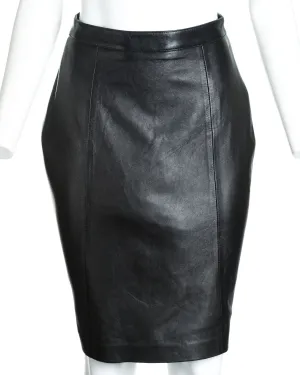 Ladies 21" Leather Skirt