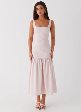 Ladylike Midi Dress - Pink Ladylike Midi Dress - Pink