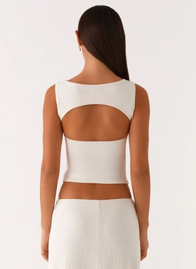 Lagoon Cut Out Top - Ivory Lagoon Cut Out Top - Ivory