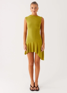 Lanai Mesh Mini Dress - Lime Lanai Mesh Mini Dress - Lime
