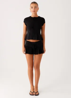 Landon Mini Skort - Black Landon Mini Skort - Black