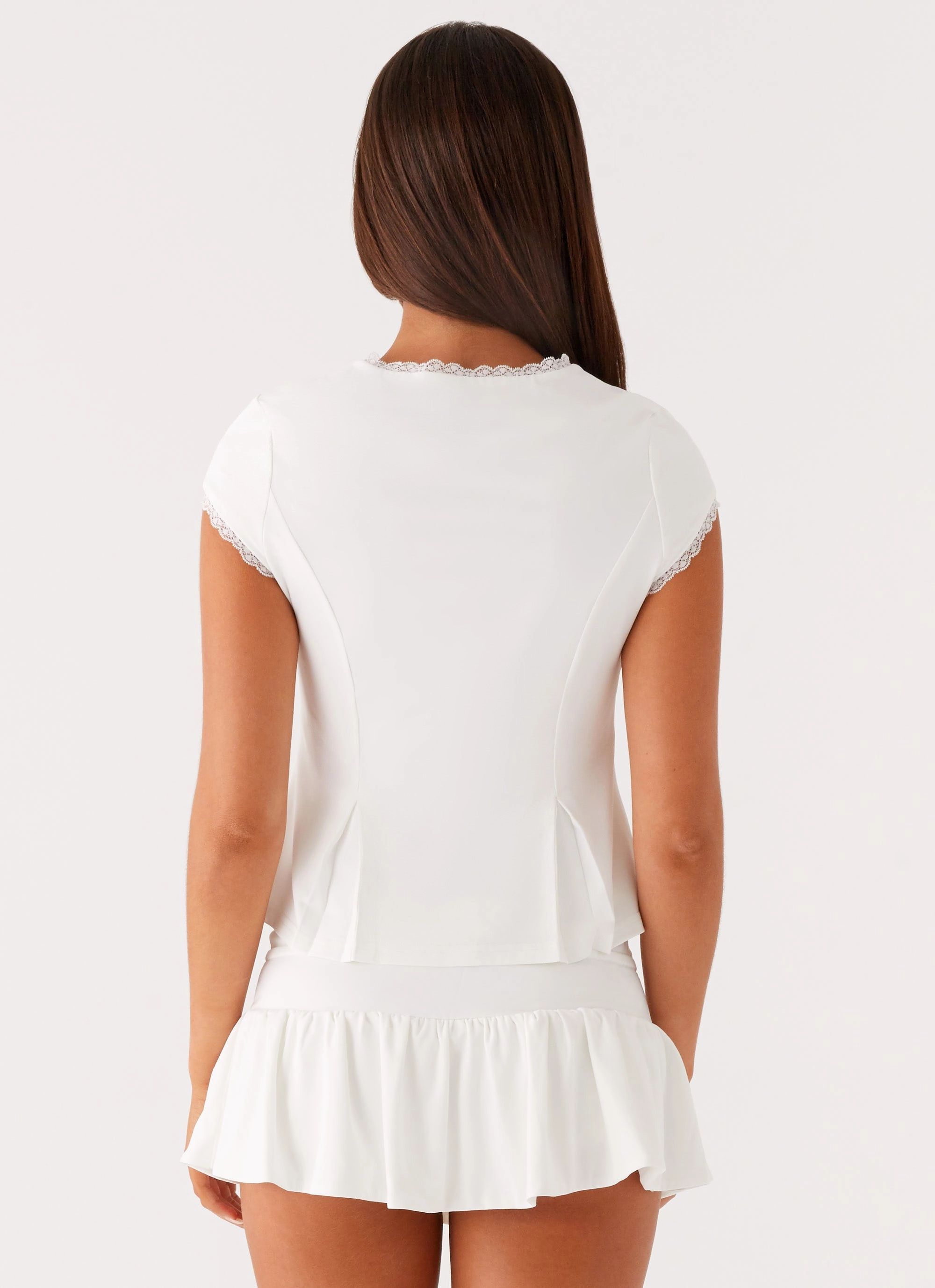 Landon Mini Skort - White
