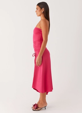 Laoise Midi Dress - Hot Pink Laoise Midi Dress - Hot Pink