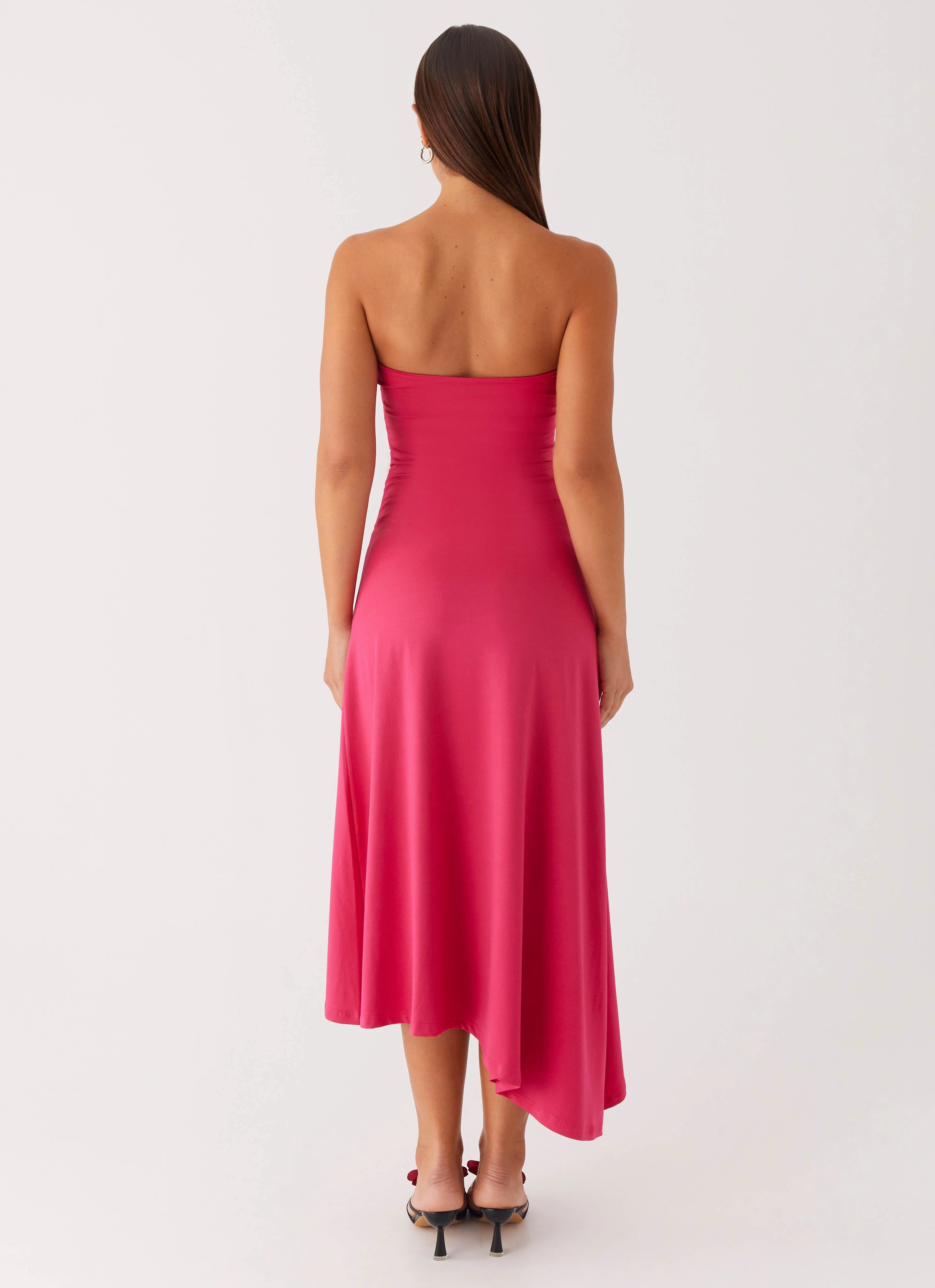Laoise Midi Dress - Hot Pink