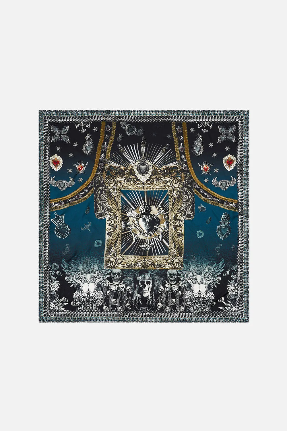 LARGE SQUARE SCARF ANIMAL ANARCHY