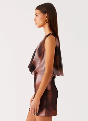 Larson Mini Dress - Black Gradient Larson Mini Dress - Black Gradient