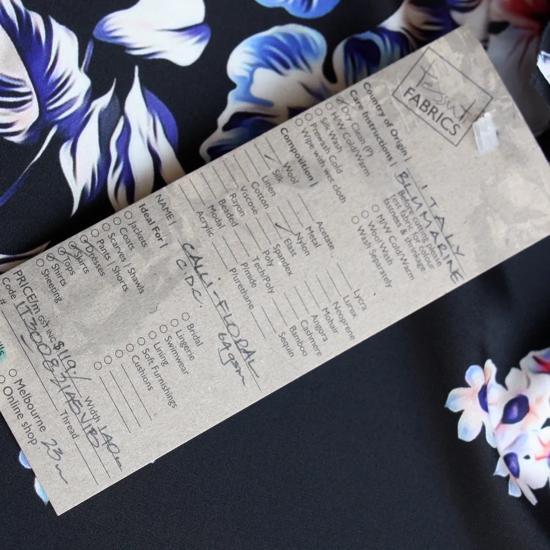 Last Chance of Calli Floral Silk Crepe De Chine