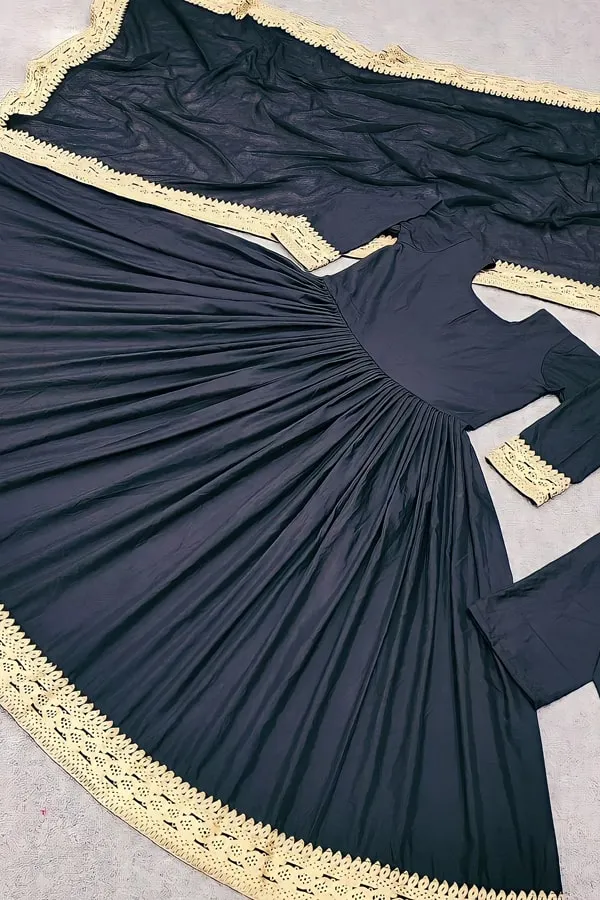 Latest Party Wear Gown With Dupatta For Women 2022