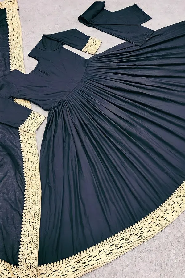Latest Party Wear Gown With Dupatta For Women 2022
