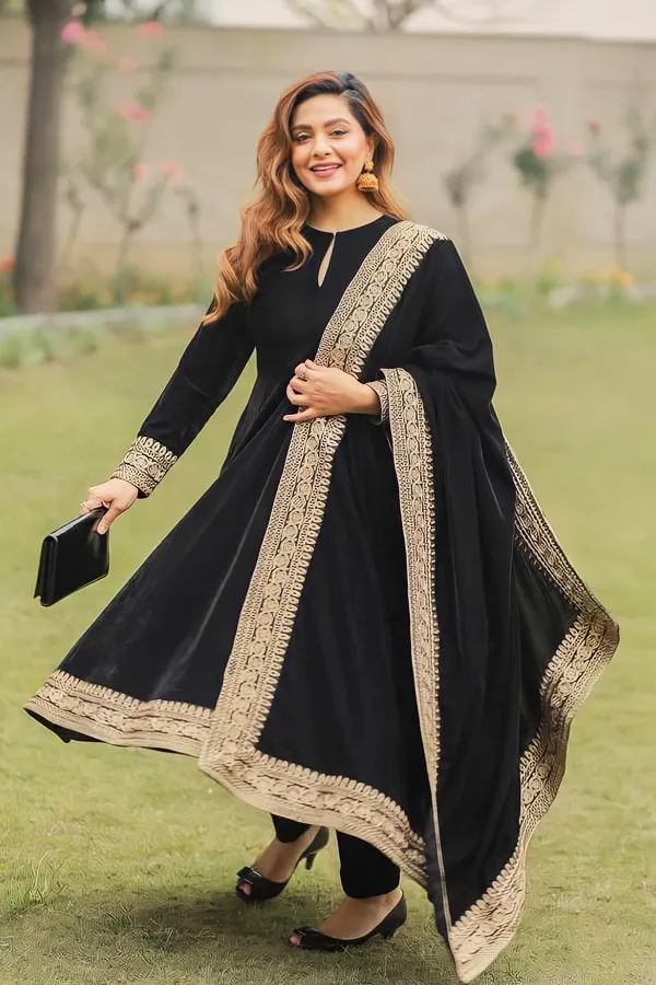 Latest Party Wear Gown With Dupatta For Women 2022