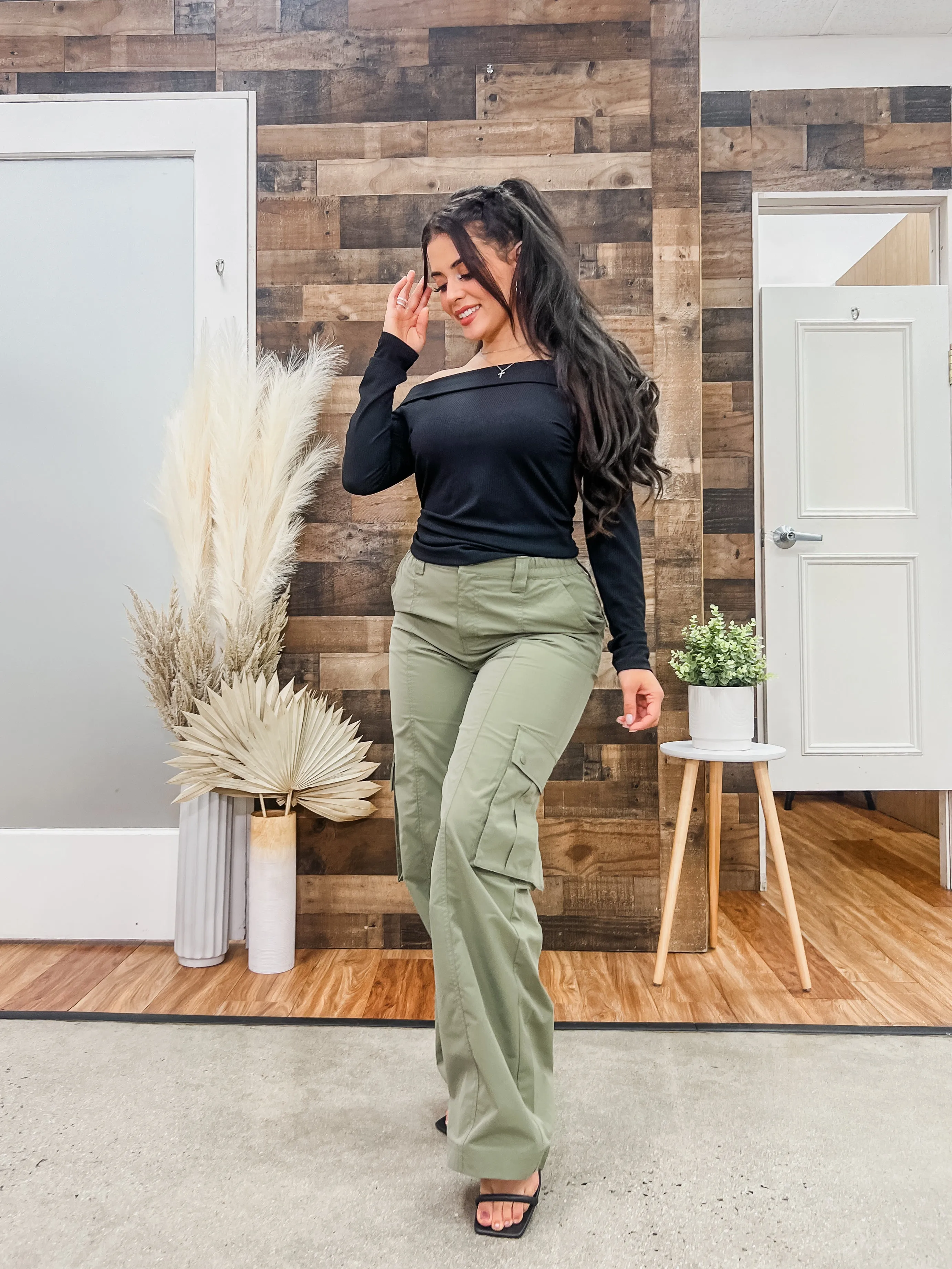 Lauren Off Shoulder Long Sleeve Top
