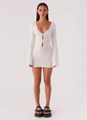 Lavelle Knit Mini Dress - Ivory Lavelle Knit Mini Dress - Ivory