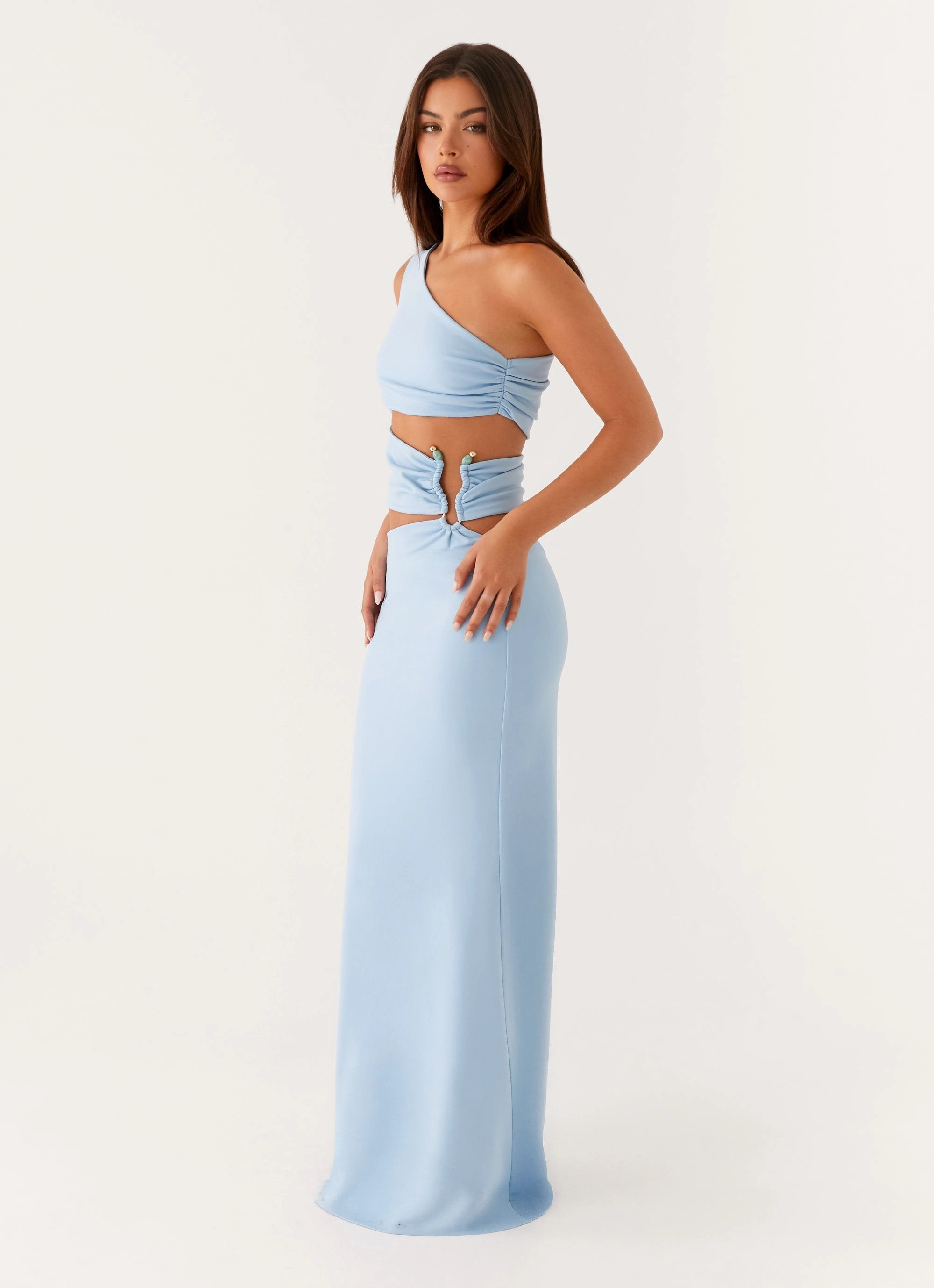 Laylani Cut Out Maxi Dress - Blue