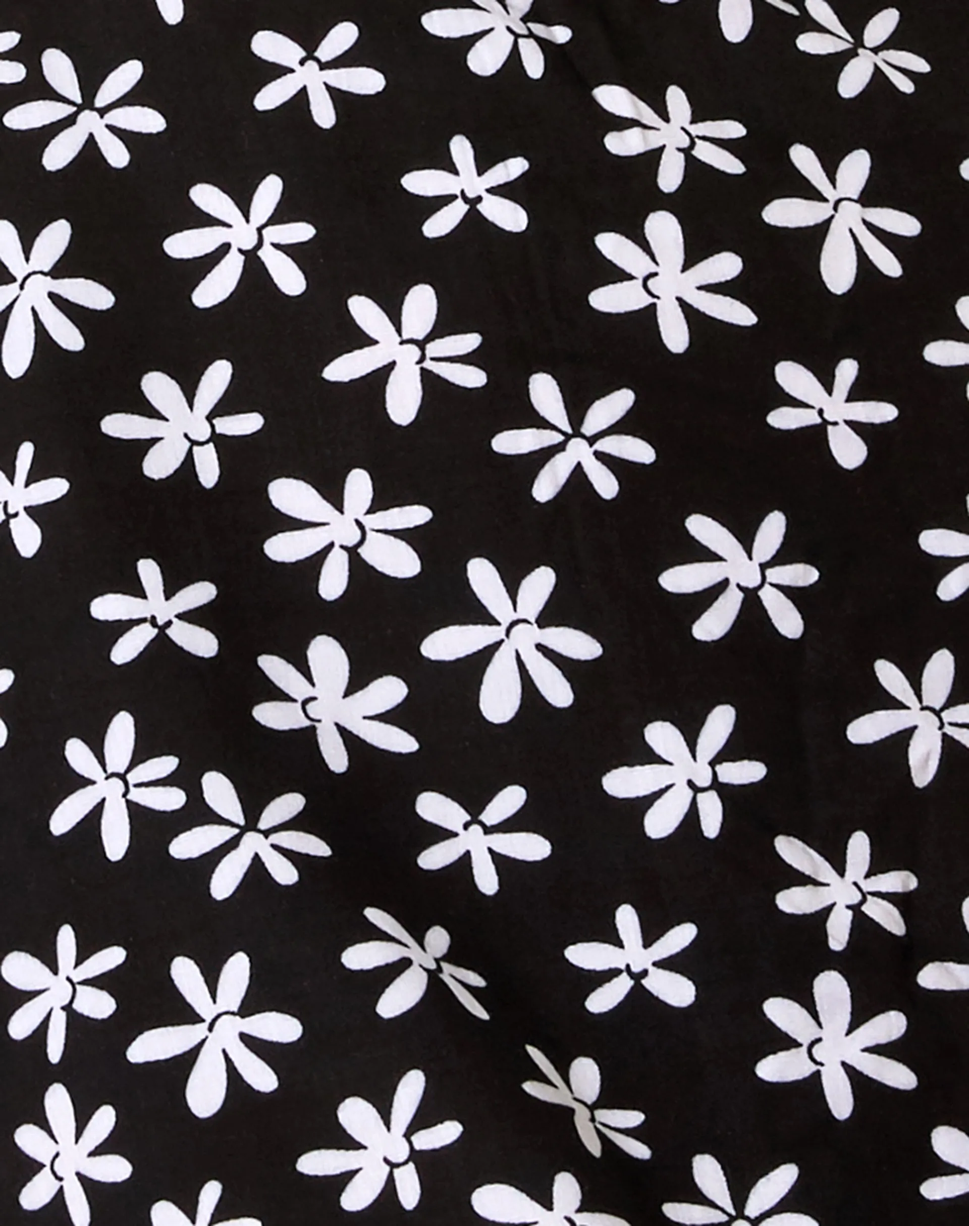 Leana Mini Dress in 90's Daisy Black and White