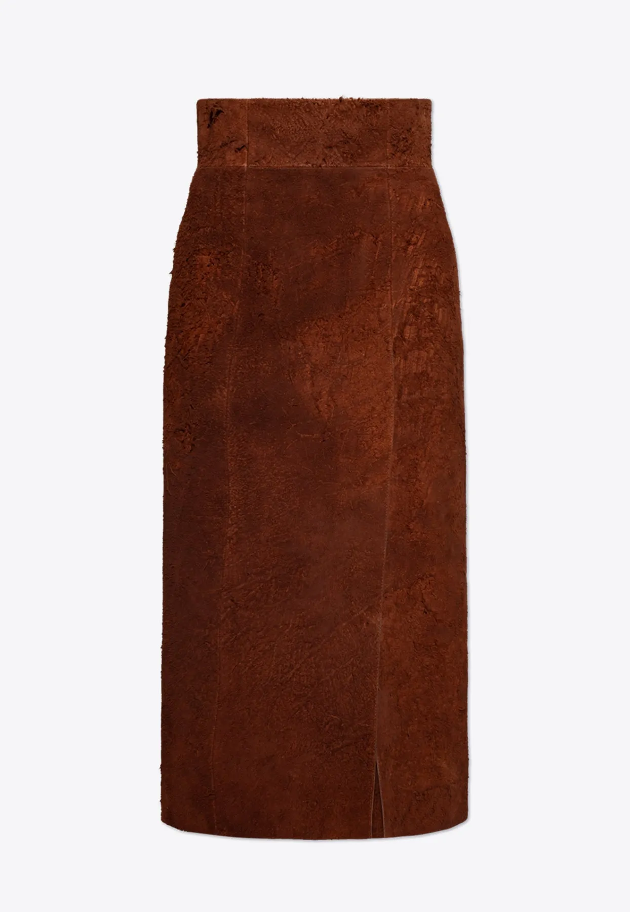 Leather Midi Pencil Skirt