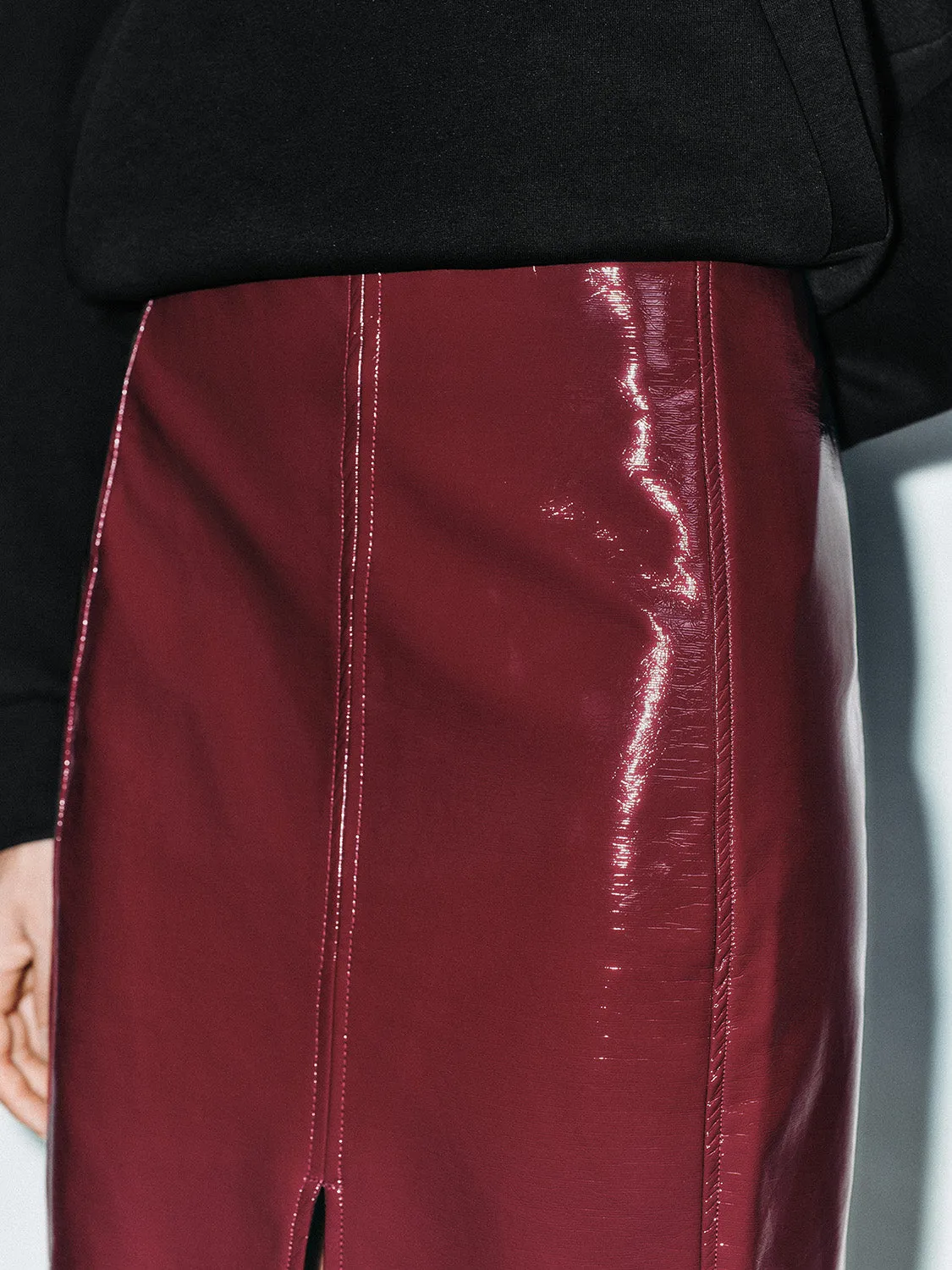 Leather Straight Skirts