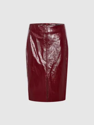 Leather Straight Skirts