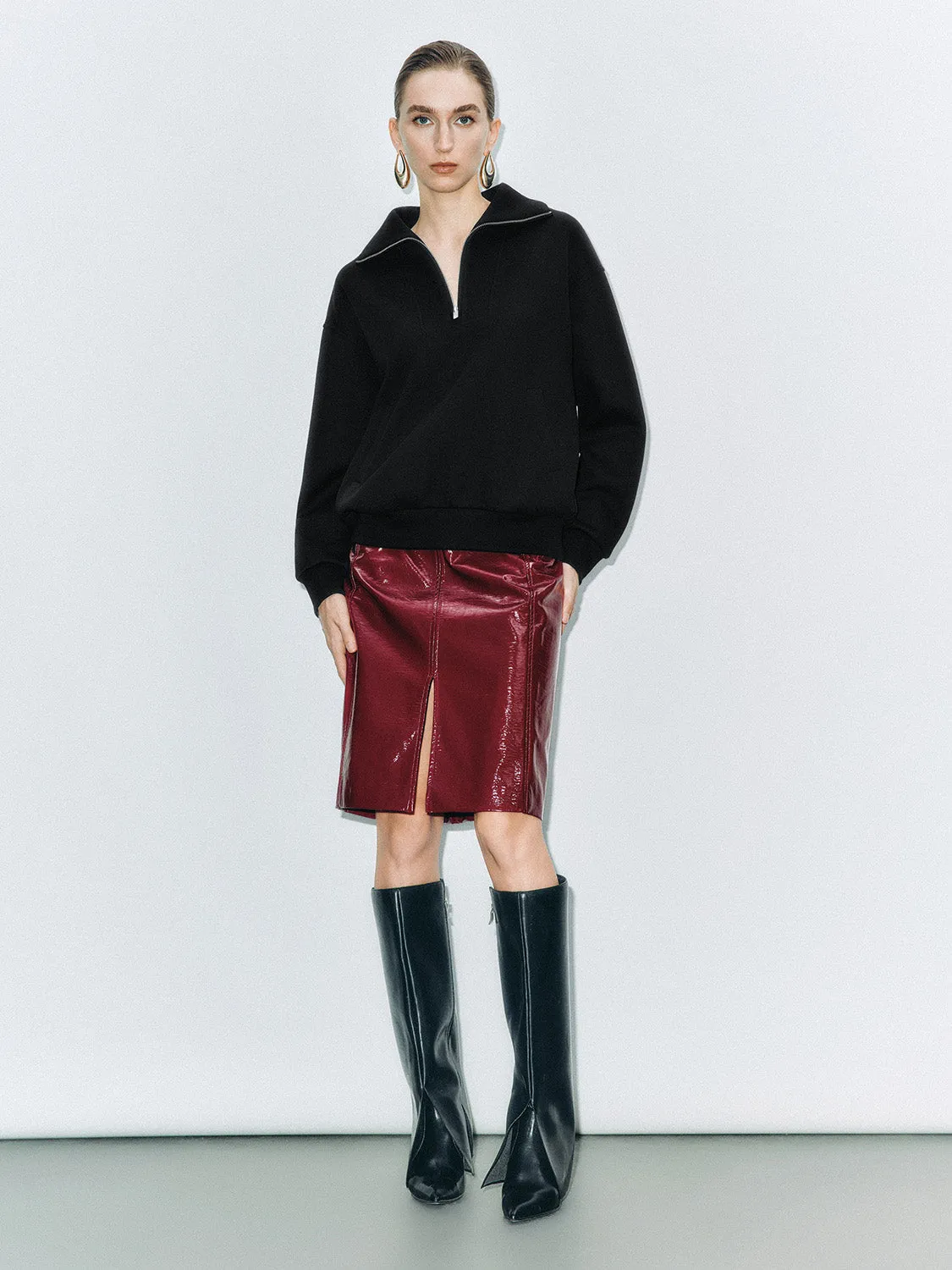 Leather Straight Skirts