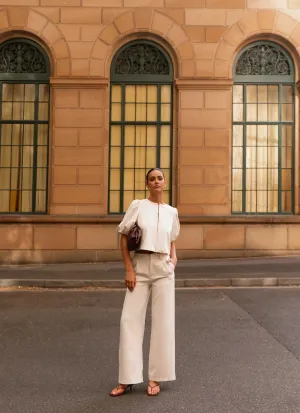 Leila Suiting Pants - Ivory Leila Suiting Pants - Ivory