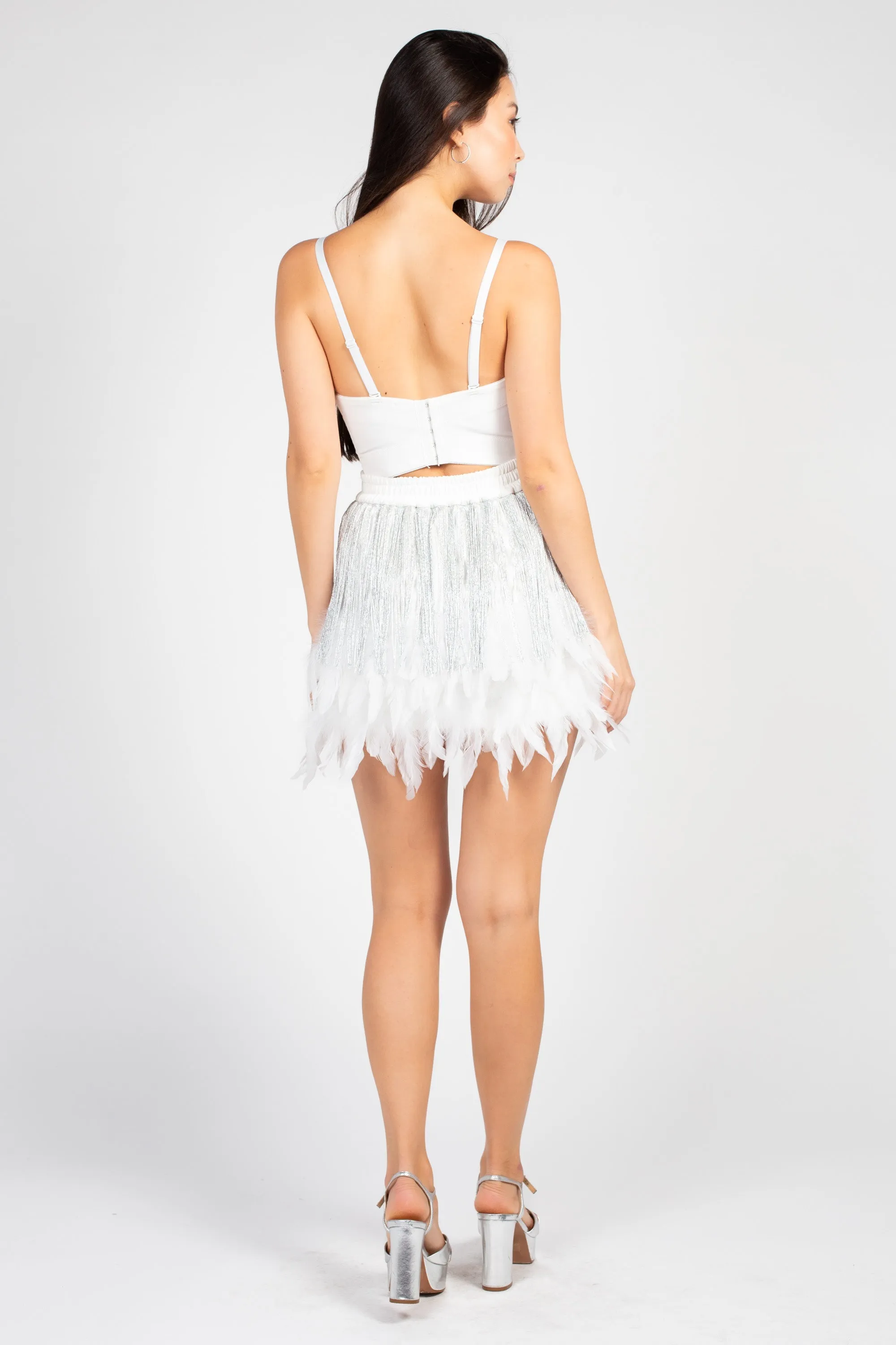 Lenore Embellished Bustier Crop Top