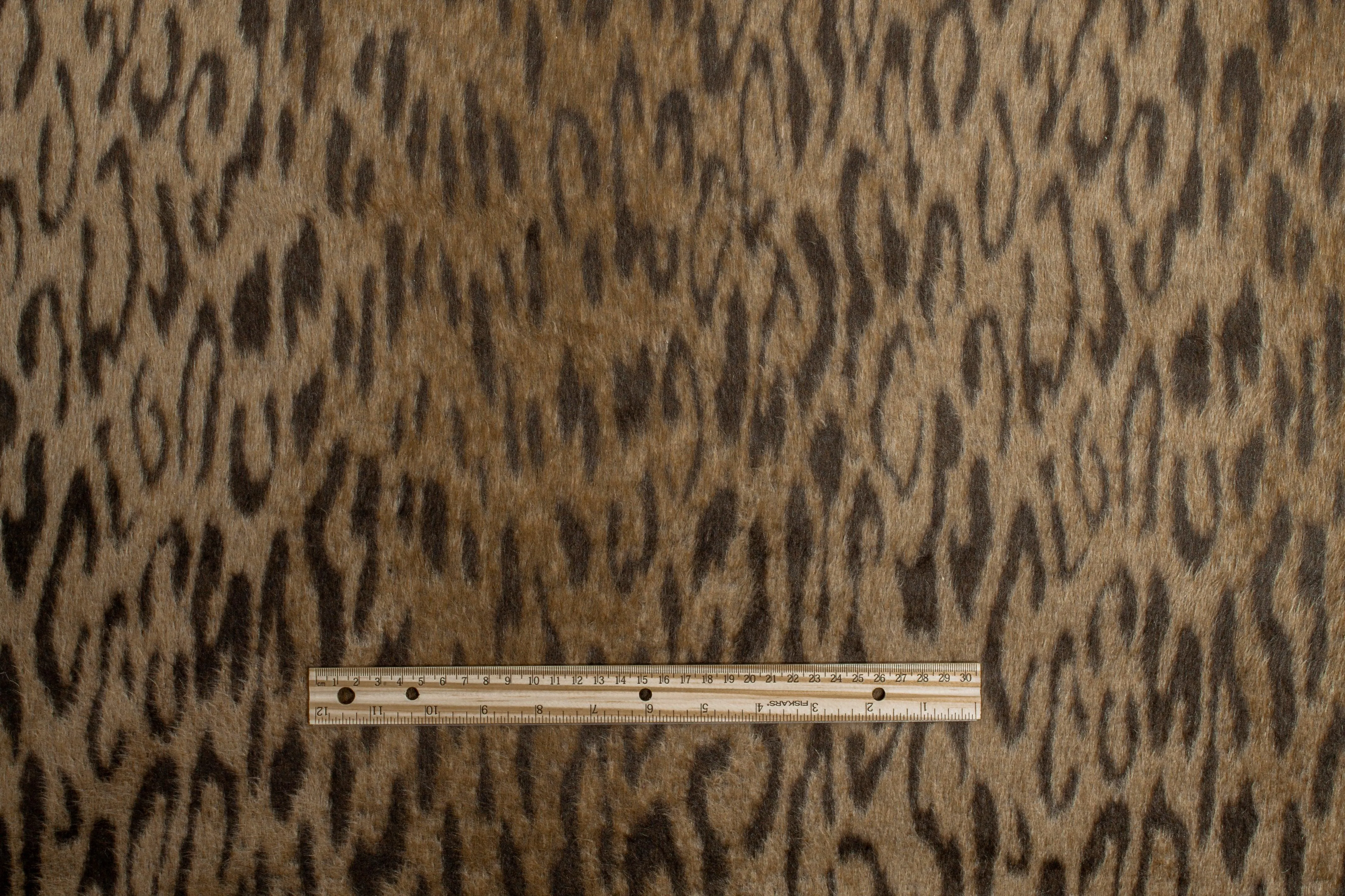 Leopard Italian Long Hair Poly Wool Coating
