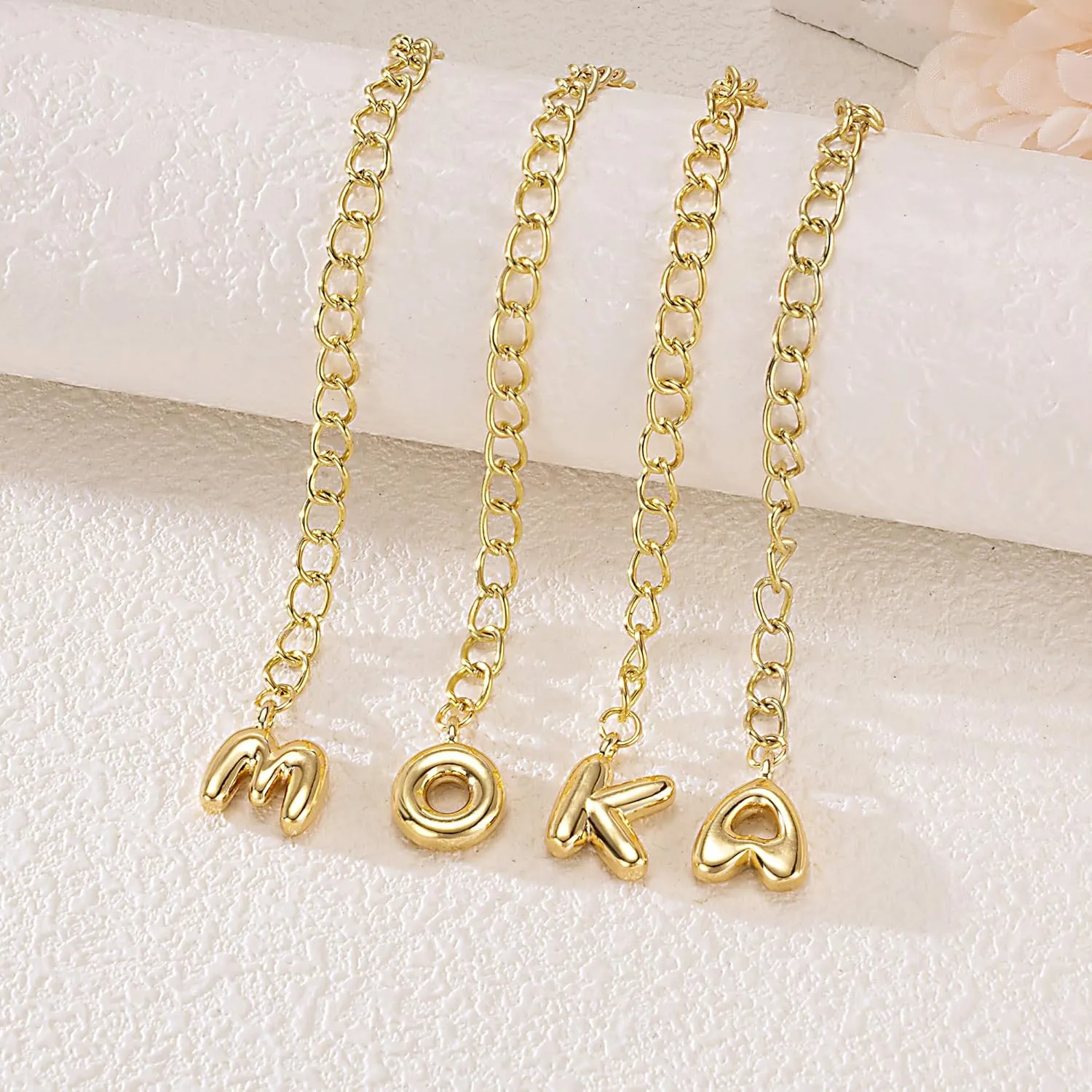 Letter Keychain Chains For Stanley Key Chain For Purse Bag Backpack Cup Alphabet Keychain Accessories
