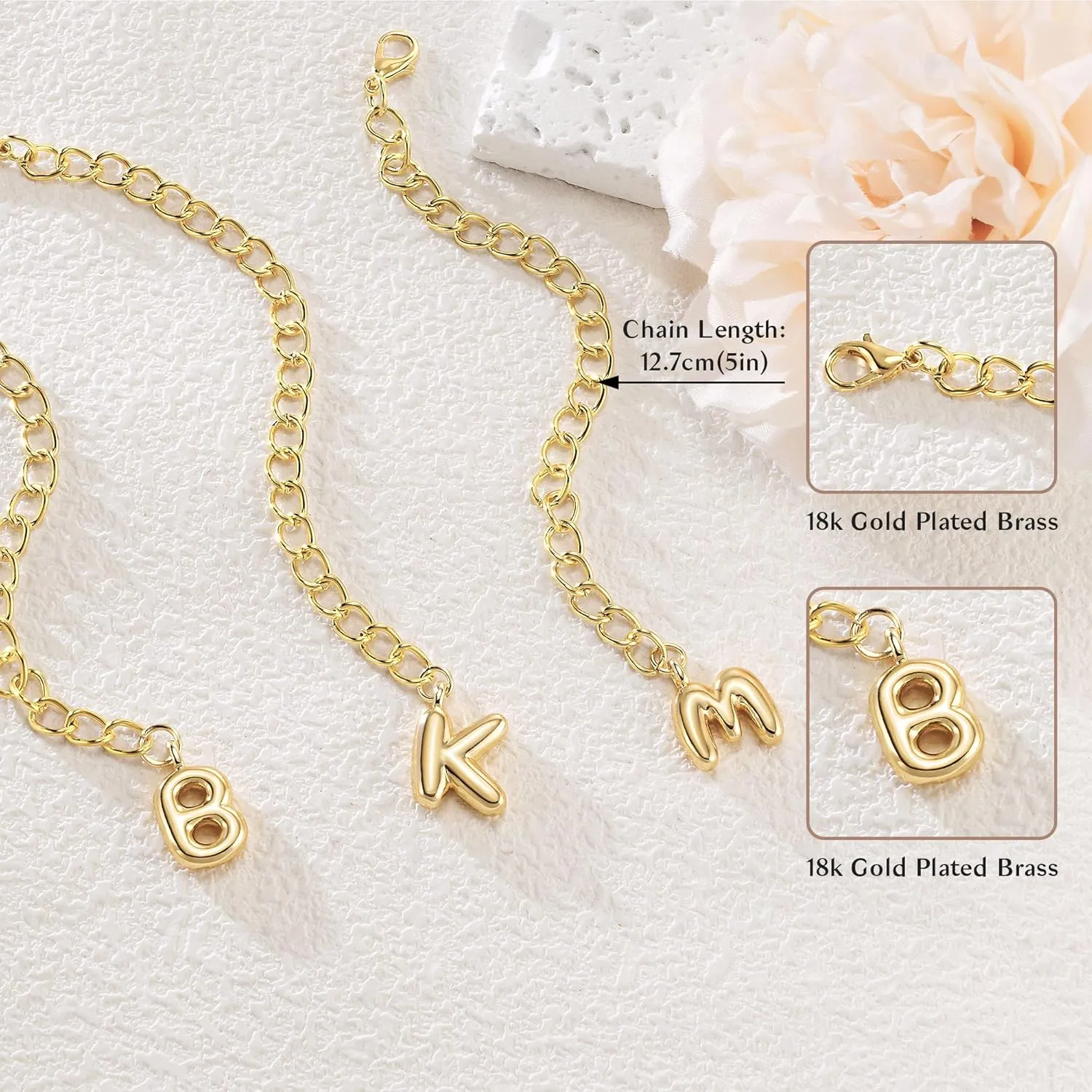 Letter Keychain Chains For Stanley Key Chain For Purse Bag Backpack Cup Alphabet Keychain Accessories