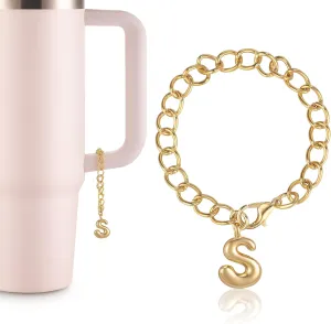 Letter Keychain Chains For Stanley Key Chain For Purse Bag Backpack Cup Alphabet Keychain Accessories