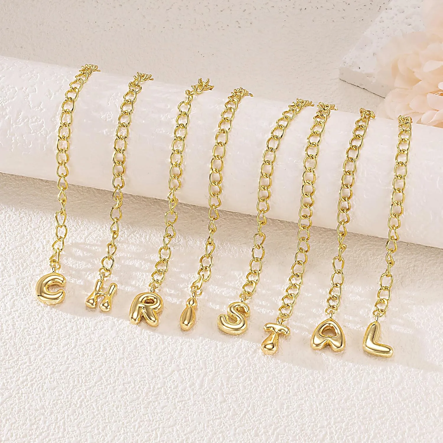 Letter Keychain Chains For Stanley Key Chain For Purse Bag Backpack Cup Alphabet Keychain Accessories
