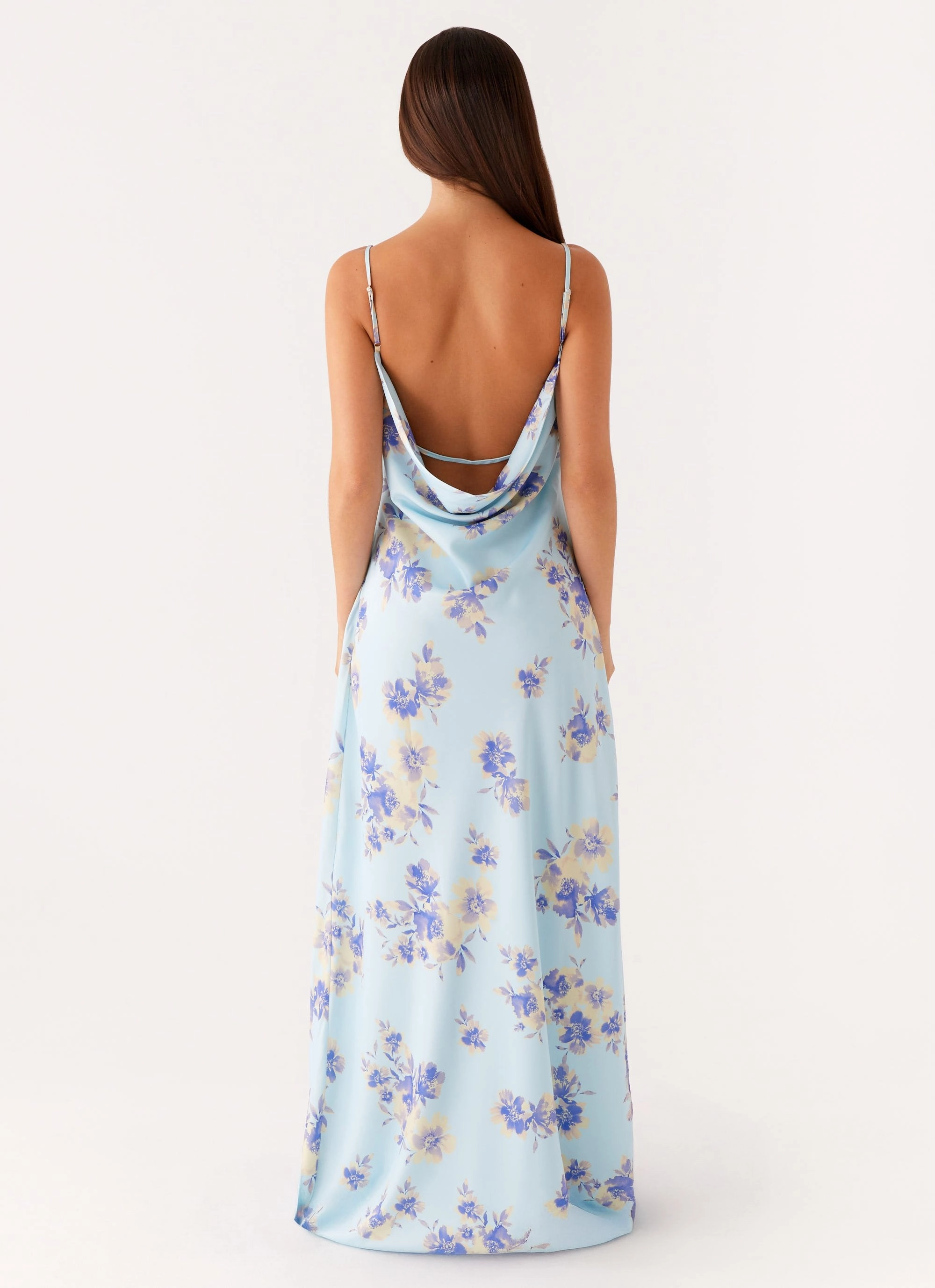 Liana Cowl Maxi Dress - Print
