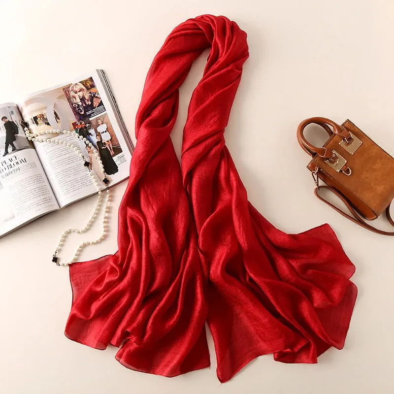 Light and Easy Summer Basics Silk Linen Shawl Scarves
