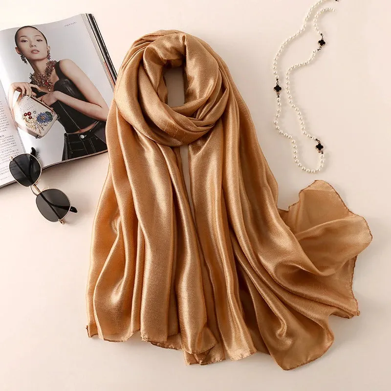 Light and Easy Summer Basics Silk Linen Shawl Scarves