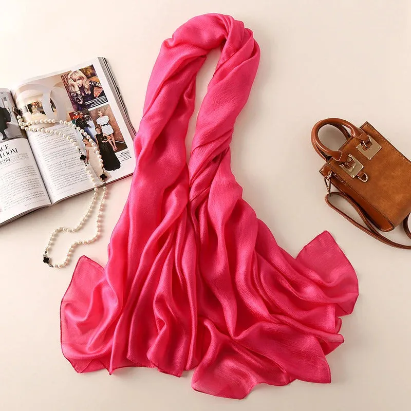 Light and Easy Summer Basics Silk Linen Shawl Scarves